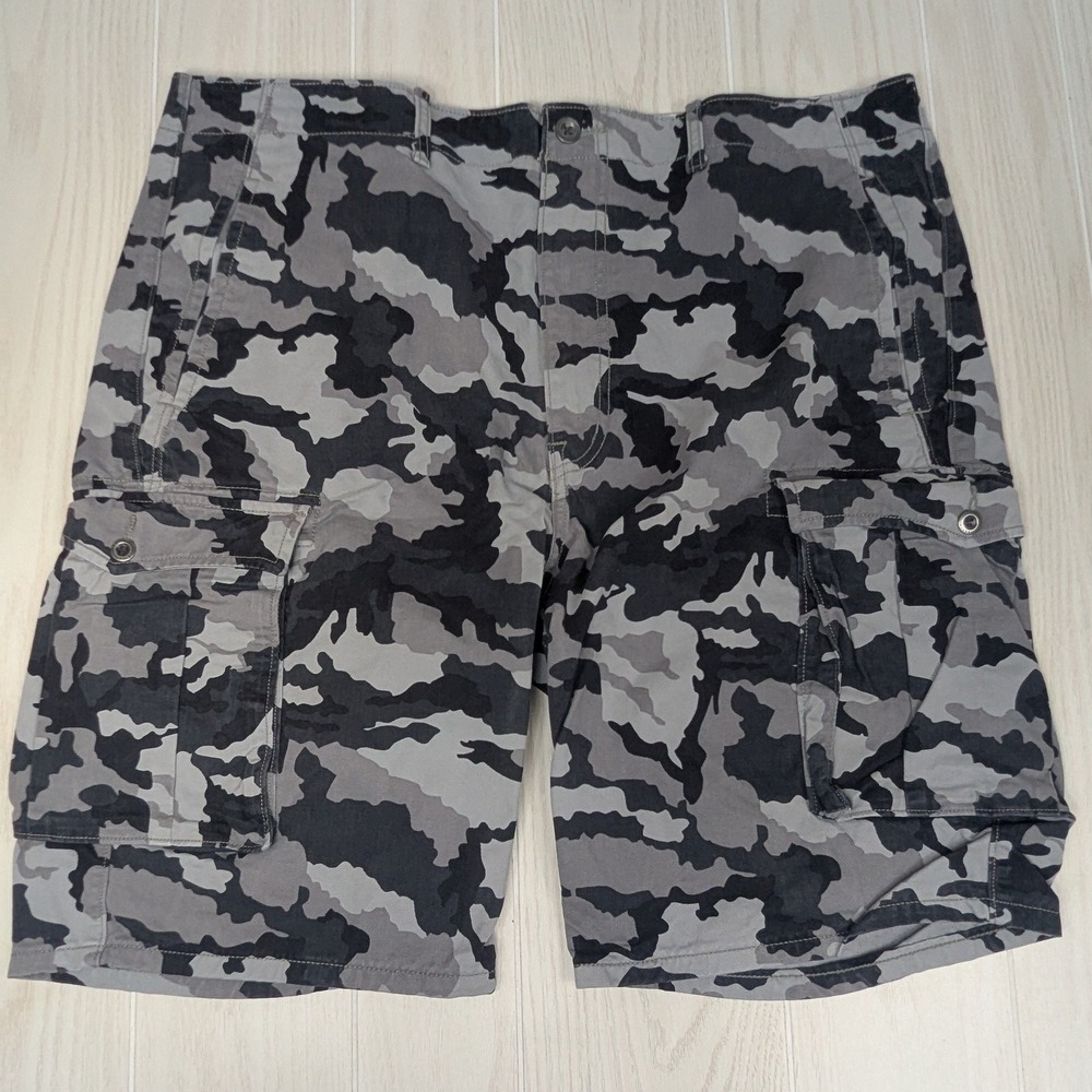 Levi's Cargo Shorts Mens‎ 40 Grey Black Camo Cotton